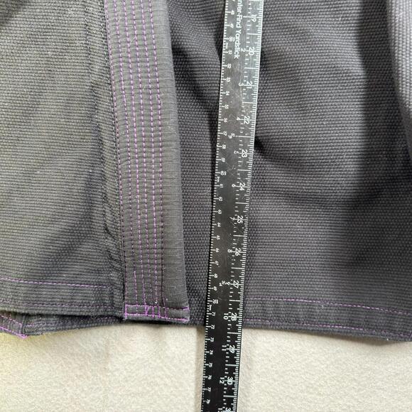 War Tribe jiujitsu w2 WOMEN’s Artistic Liquid Black Gi Top only - Picture 7 of 9